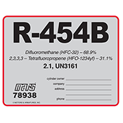 MARS Refrigerant ID Label